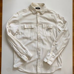 Diesel Off White heavy cotton cotton solid flannel
